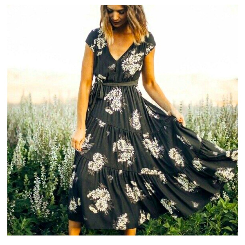 Free People All I Got maxi black
